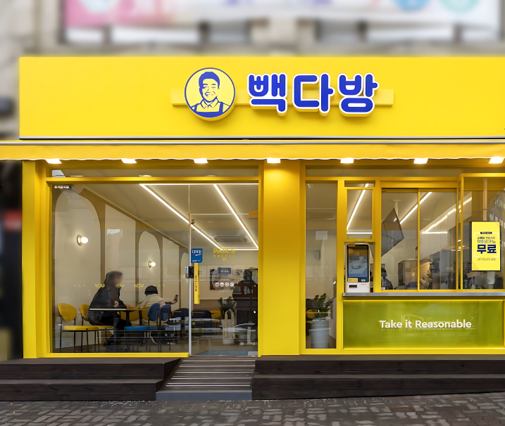 소자본창업,권리 싼 빽다방 가맹점 인수/창업/양도양수 매장 전경