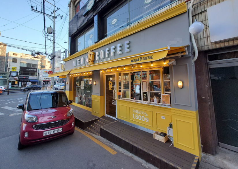 월4,000매출 메가커피창업 고수익 양도양수 인수 매장 전경