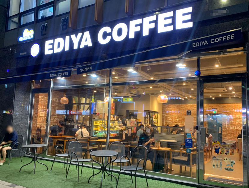 대단지사거리 이디야커피창업 전국최저가격 500수익 매장 전경